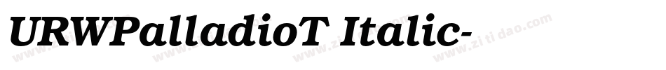 URWPalladioT Italic字体转换